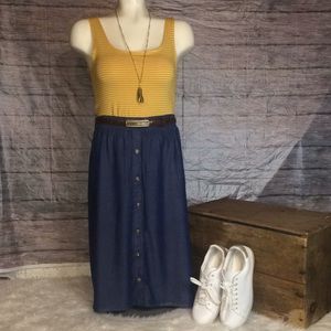 Faded Glory Soft Denim Skirt